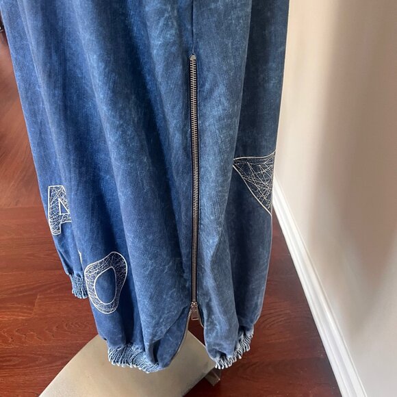NWT M’ De Pompadour Oversized Denim Dress. Artistry Details Size 18 - Picture 11 of 16